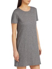 Rag & Bone The Rib T-Shirt Mini Dress Heather Gray Size XS