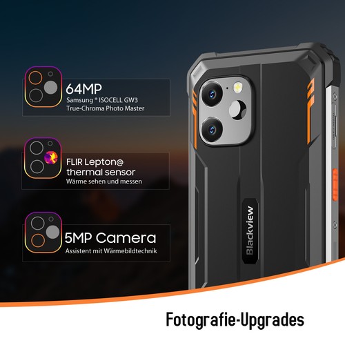 Blackview BV8900 Outdoor Smartphone FLIR Wärmebildkamera 16GB+256GB 10000mAh 33W - Zdjęcie 5 z 19