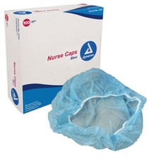 Surgical Cap for Operations Room for Nurses O. R. 21" -Blue Bx of 100