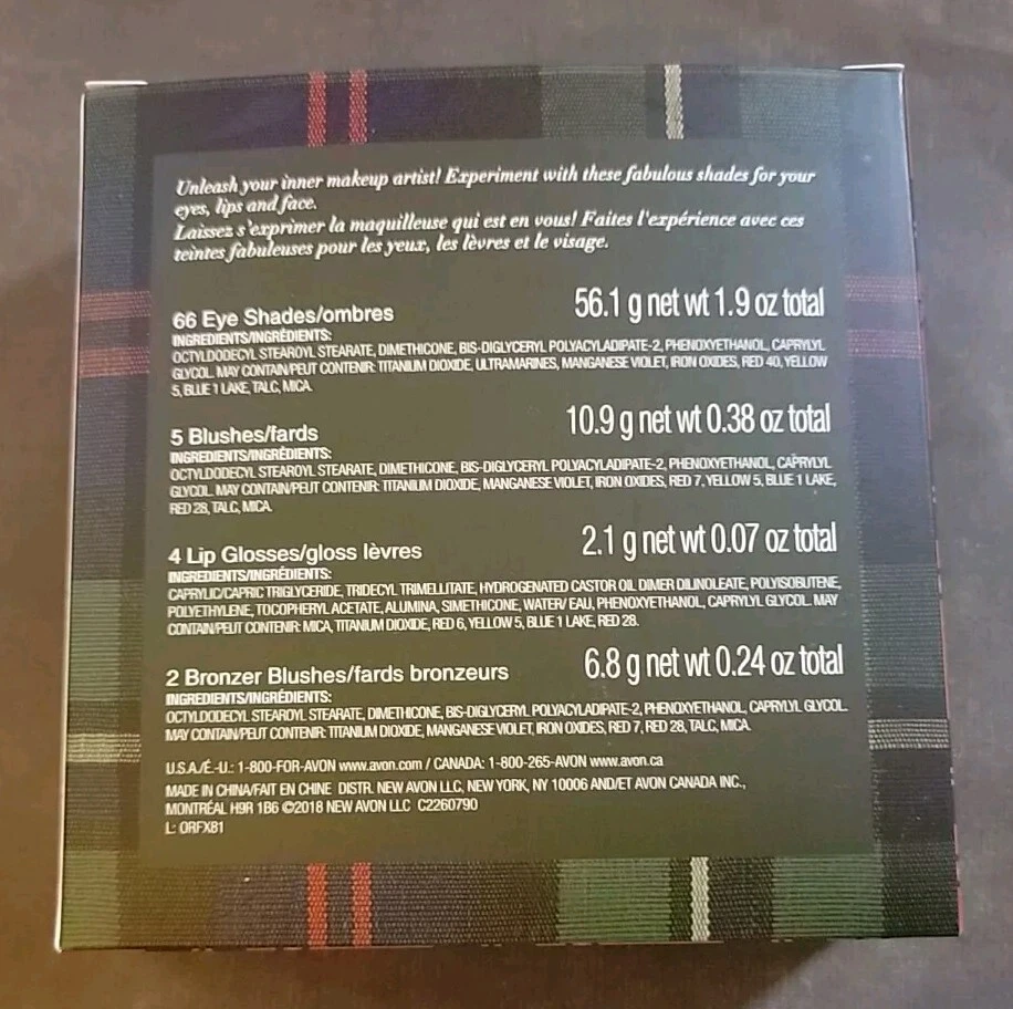 Avon True Color Makeup Palette Eyes Lips Cheeks Holiday Spectacular Blockbuster - Image 4 of 4