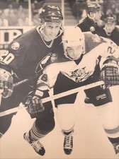 1993 Sabres Bob Sweeney Battles Florida Panthers Jesse Belanger AP Press Photo