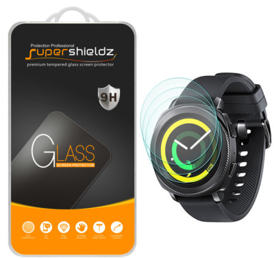 3X Supershieldz for Samsung Gear Sport Tempered Glass Screen Protector Saver