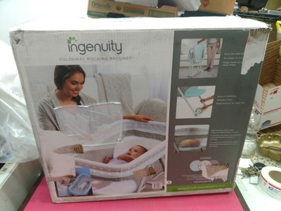 ingenuity foldaway rocking bassinet juniper
