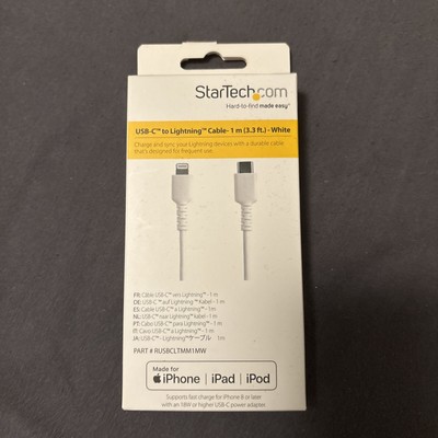* Startech.com Apple zu USB-C Typ-C Kabel 1m weiß ''MFi-zertifiziert''