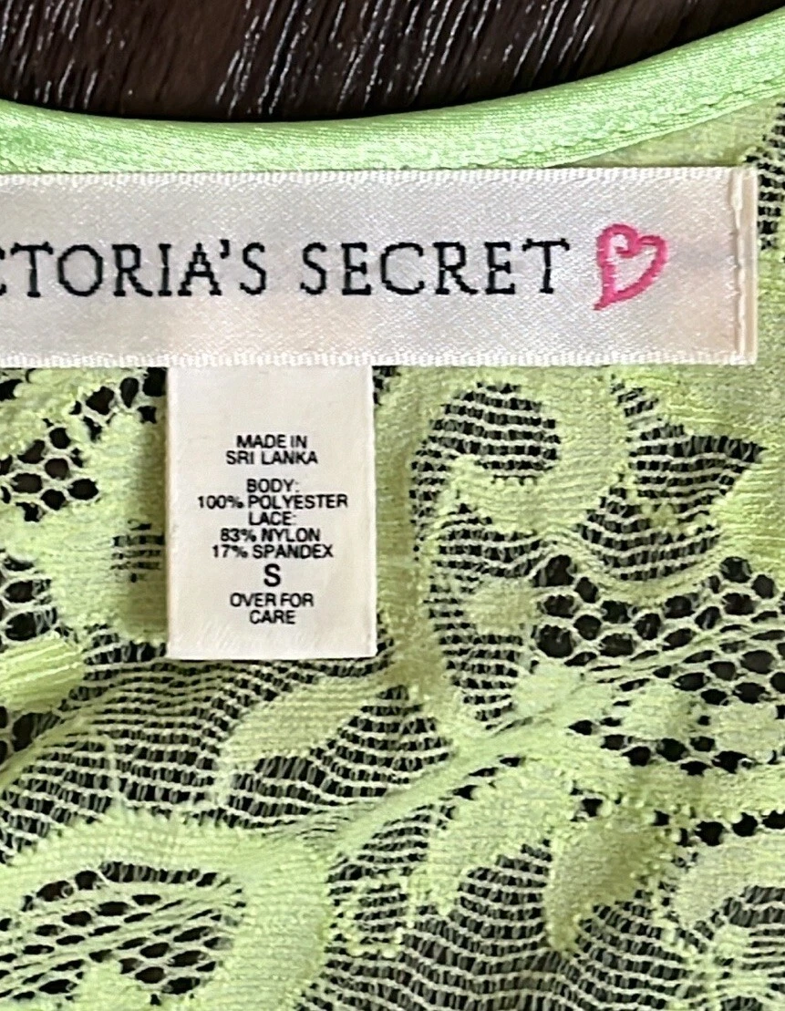 UNDERCOVER VICTORIA'S SECRET abito slip verde vintage taglia S