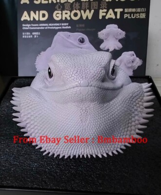 Animal Planet A Series Of Laugh And Grow Fat Lizard Plus White Statue In Stock
