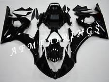 Gloss Black ABS Injection Mold Bodywork Fairing Kit Panels Cone for YZF R6 2005