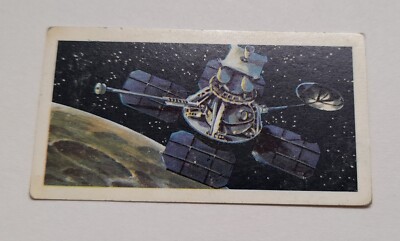 Single (1) Race into space. Brooke Bond Tea Card. Number 23. Lunar Orbiter