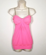 Lululemon Athletica Women Size 4 Pink Tank Top Twist Front Ruched Backless