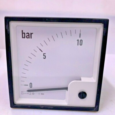 Eltroma Technik PQ96 4..20mA Moving Coil Instrument Panel Meter Scale 0...10 bar