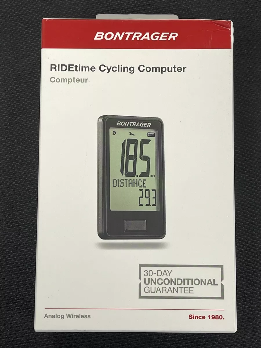 BONTRAGER RIDETIME CYCLING COMPUTER 553889 ANALOG WIRELESS NEW