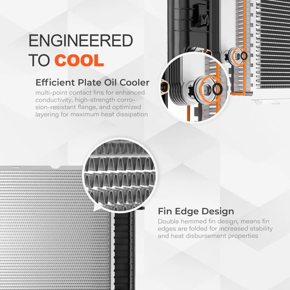 Radiator Fit for Mazda 626 1993-2002 MX-6 1992-1997 2.0L 2.2L L4 Foto 3 de 4