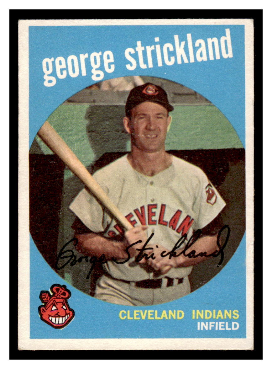 1959 Topps Baseball #207a George Strickland 126E-01 | eBay