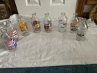 Vintage Unigate, 1 CRS, 1 Dairy Crest Advertising Glass 8 Milk Bottles Bundle