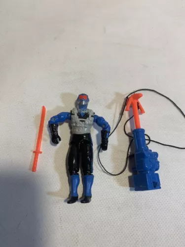 GI JOE SNAKE EYES Vintage Action Figure NEAR COMPLETE v4 1991