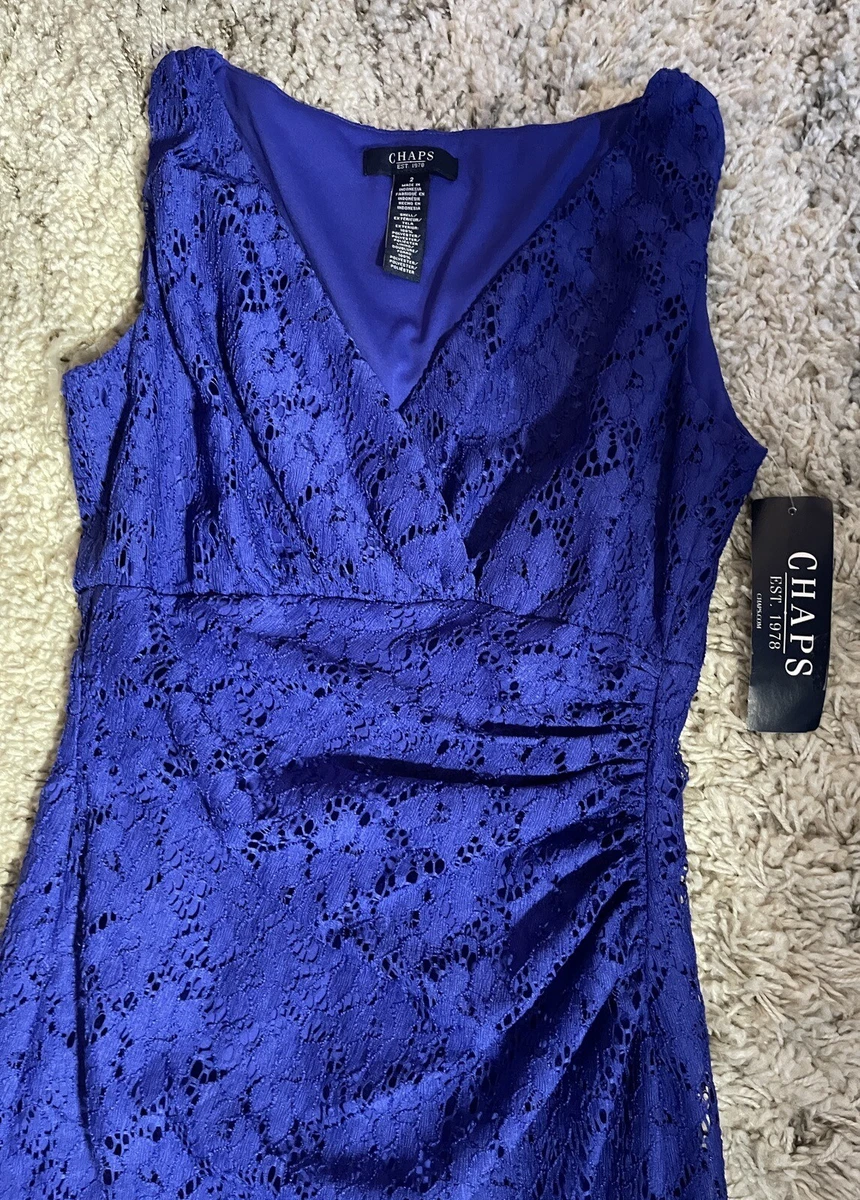 Chaps lace sheath dress 2025