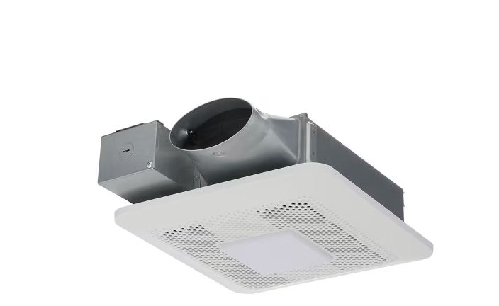 WhisperThin DC LED Pick-A-Flow 80 -100 CFM Ceiling/Wall Bathroom ...