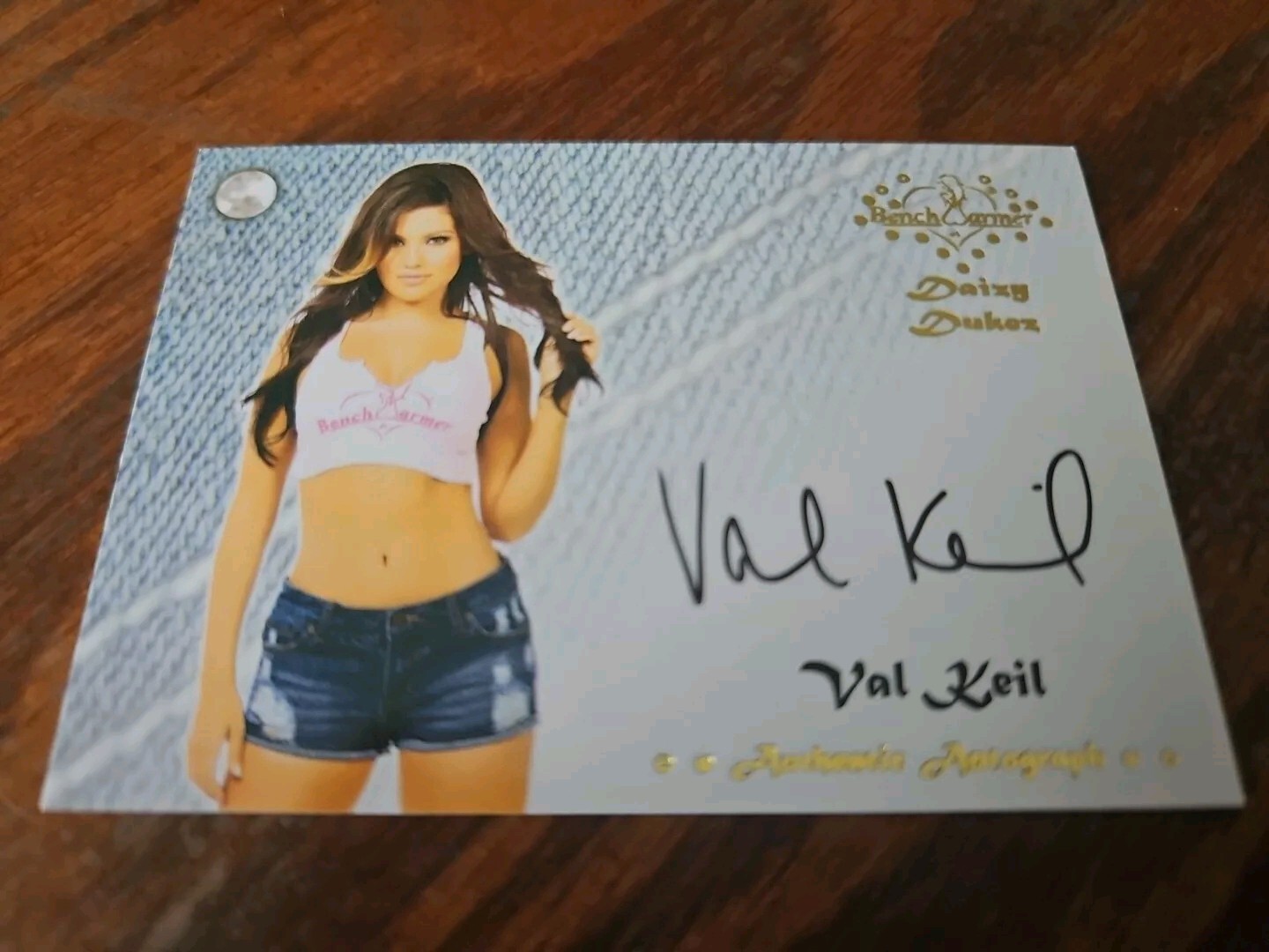 2015 Bench Warmer Daizy Dukez Autograph Card Val Keil Auto Playboy * RARE *