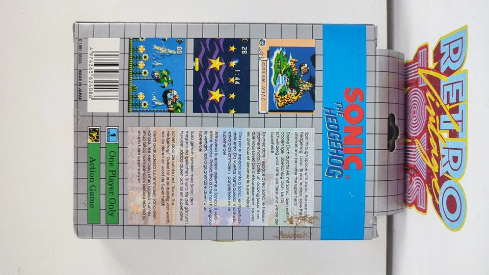 Sonic The Hedgehog Sega Game Gear Mib Deadstock New 1991 Pal Cib Europe - Image 2 of 4