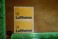 Alter Aufkleber Flugzeug Flughafen Fluglinie LUFTHANSA Gepäckaufkleber (o. weiß)