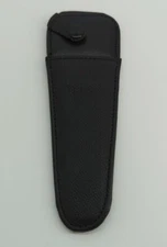 Shears Holder Case Black Faux Leather 7.25" Holds One Pair of Scissors Snap