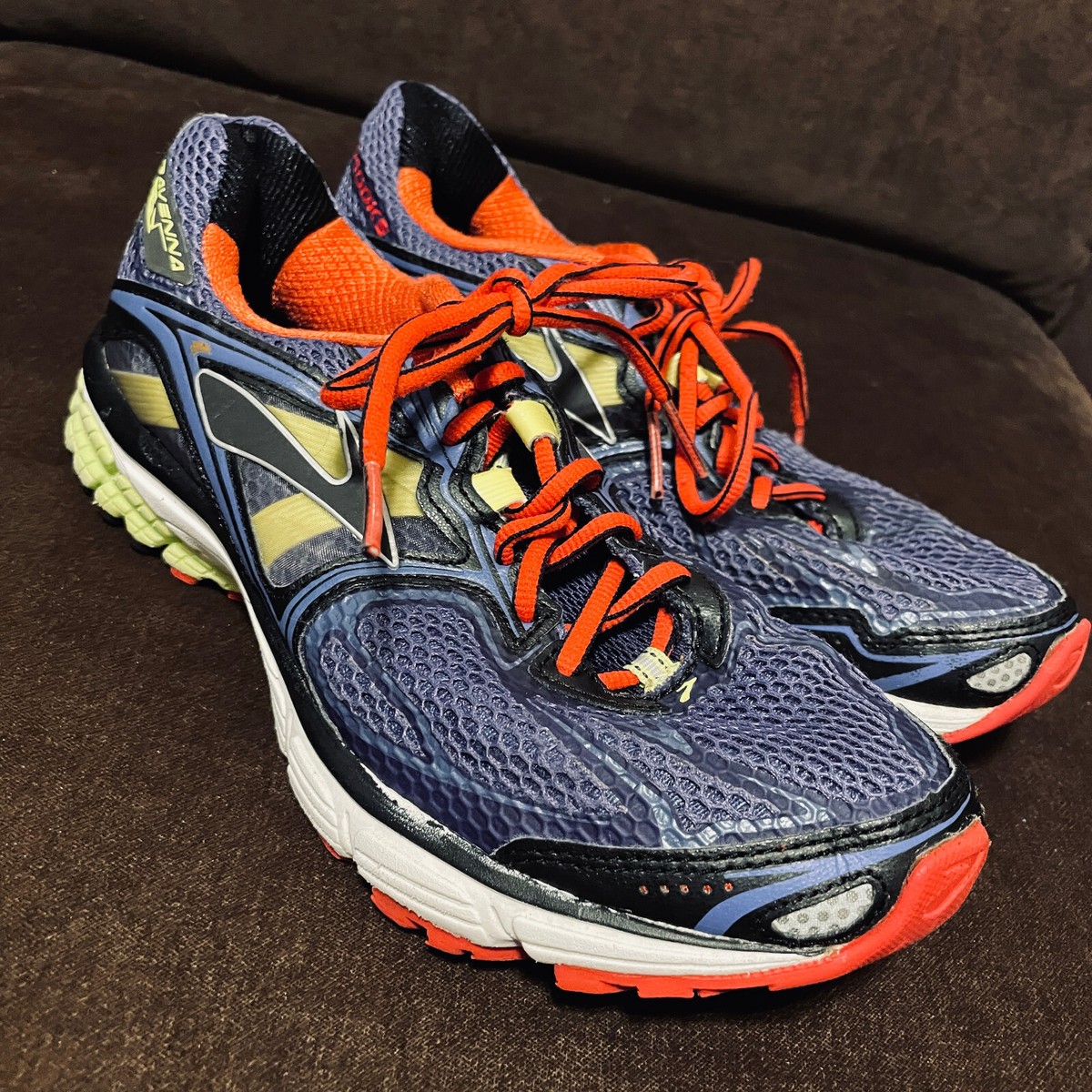 Brooks Ravenna Men's Size Purple Lime Shoes Athletic Running