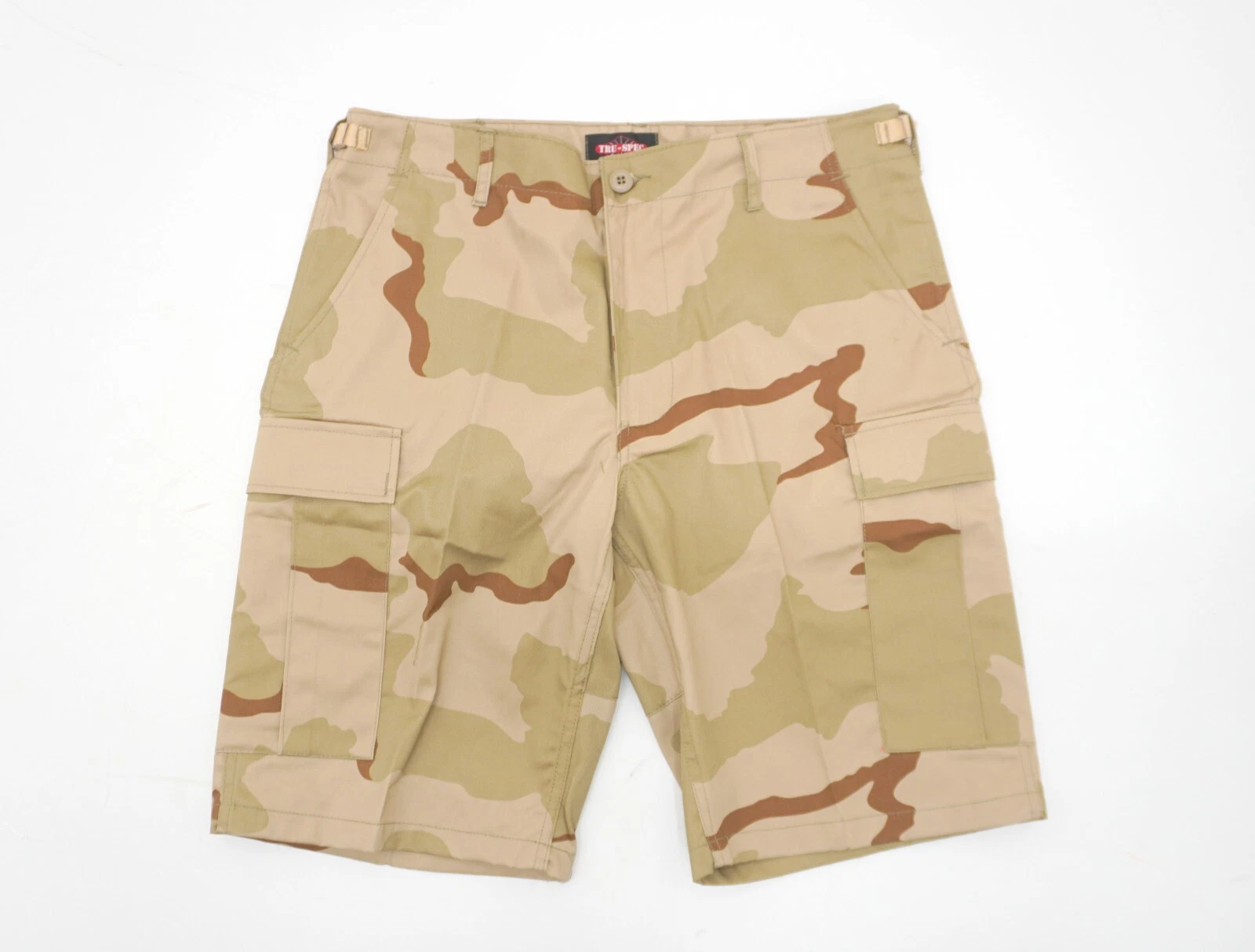 US ARMY TRU-SPEC Shorts BDU Combat Shorts TRI COLOUR DESERT Camo Cargo Military