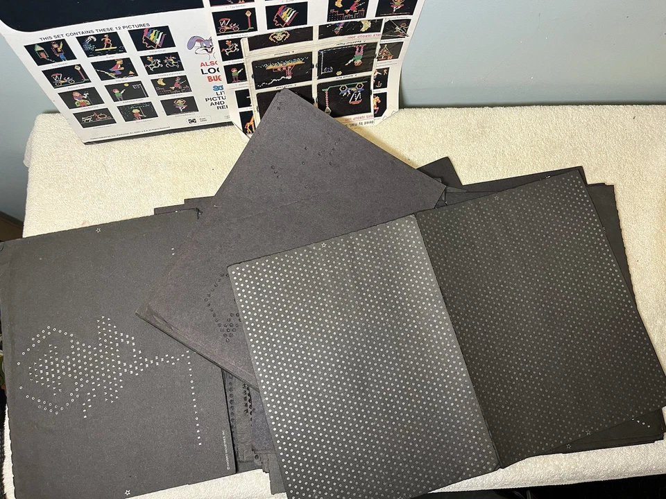 1967 Lite Brite 5455 w Tons Of Unused Papers & Pegs Light Bright Hasbro WORKS! - Image 2 of 4