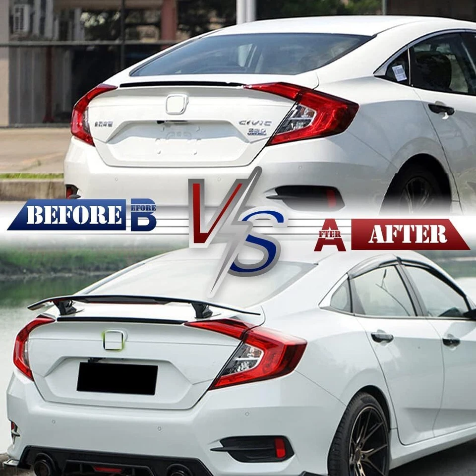 Matte Black 46" Rear Trunk Lip Spoiler Wing ABS For Subaru Legacy Sedan - Изображение 3 из 4