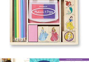 melissa and doug disney princess stamp set