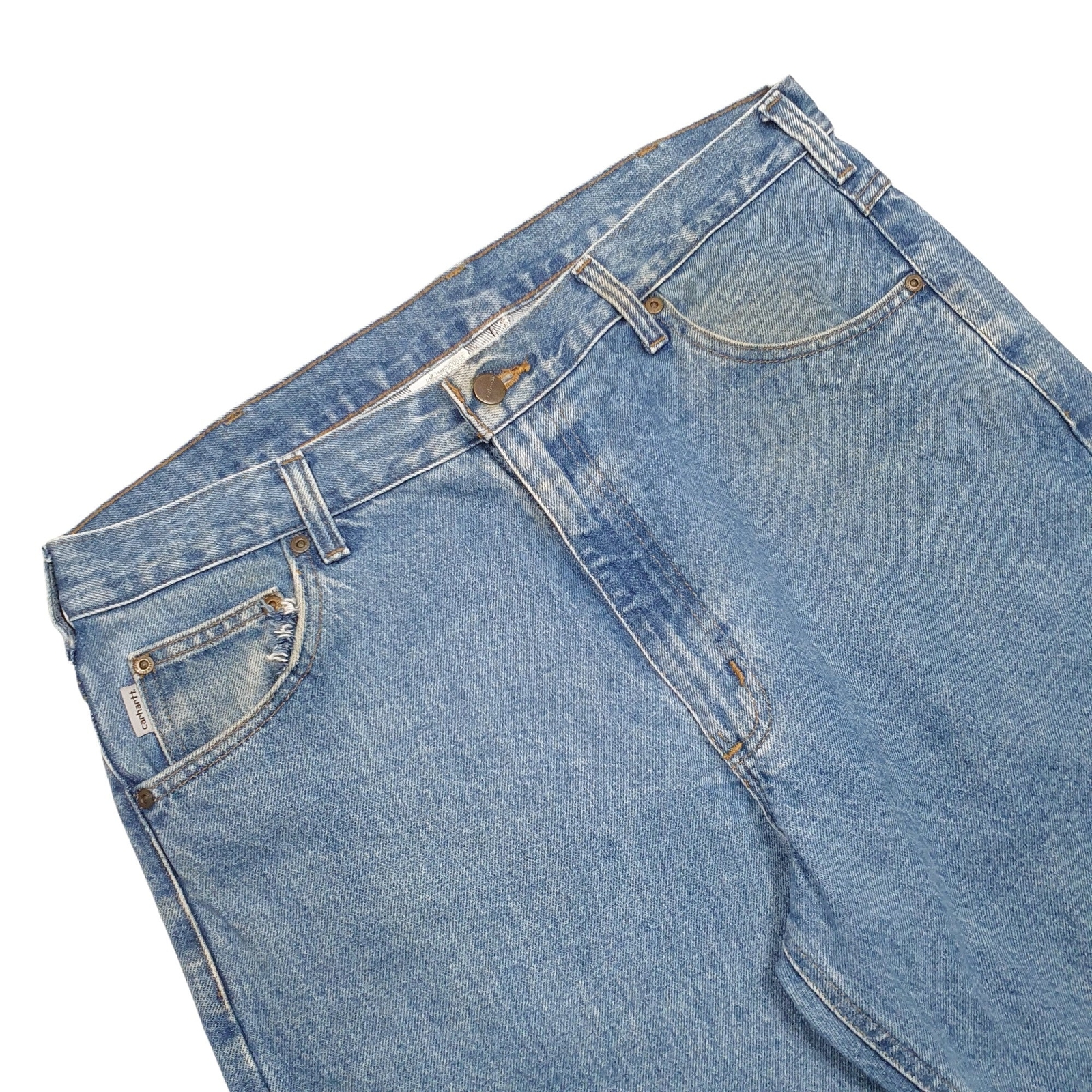 CARHARTT Casual Jeans Regular Fit Blue Denim Trousers Mens W38 L32 image 4