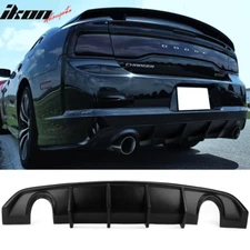 Fits 12-14 Dodge Charger SRT8 V2 Style Rear Diffuser Bumper Lip Valance PP