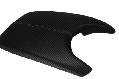 Fits 2013-2019 Cadillac ATS Carbon Fiber Console Lid Armrest Cover Black