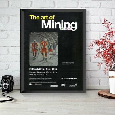 Die Kunst des Bergbaus: ''Work to be Done'' Bill Hindmarsh Museum Kunstgalerie Poster