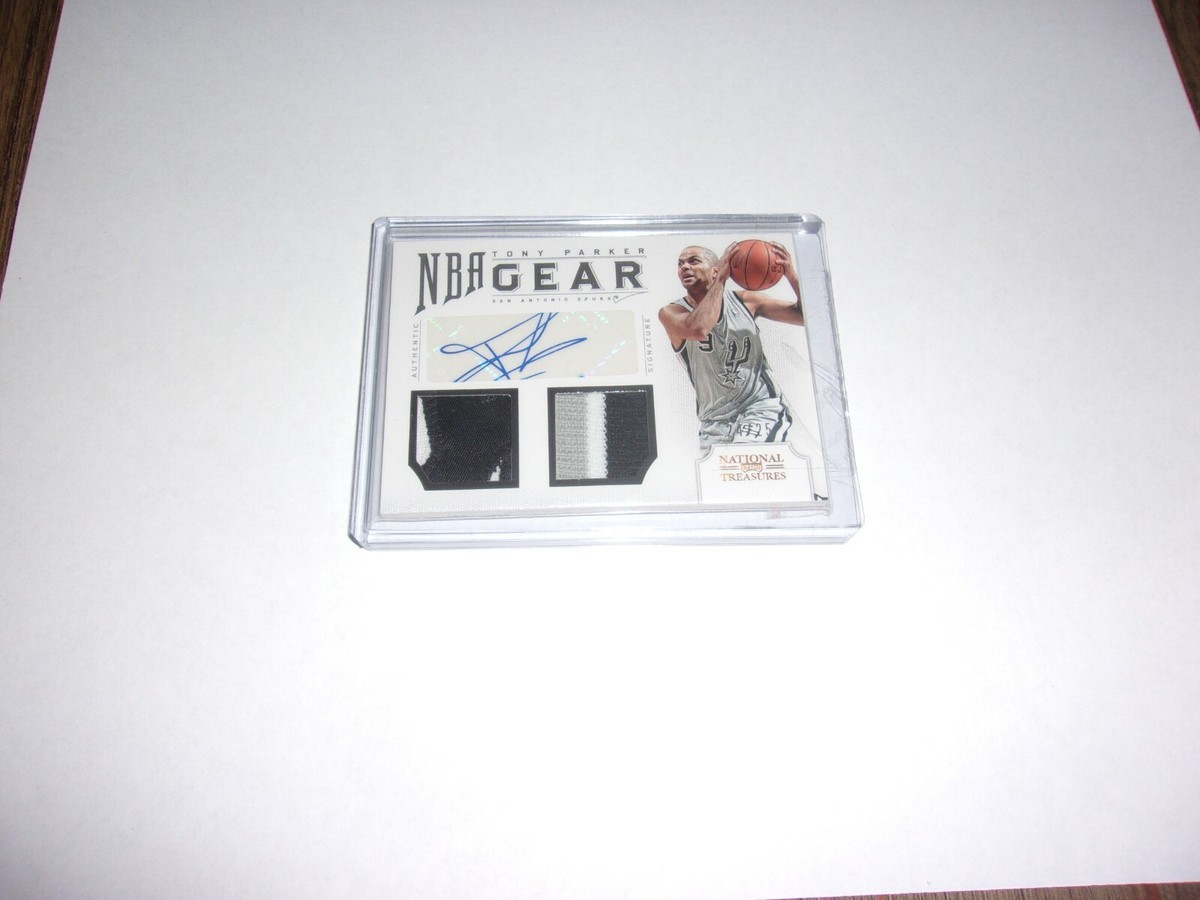 その他 TONY PARKER auto TONY PARKER 16 NATIONAL TREASURES GAME USED DUAL JERSEY AUTO 24/25