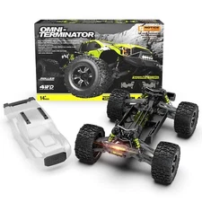 CROBOLL Mini 1:10 Carbon Fiber RC Car Roller for Adults, 4X4 Off-Road RC Truc...