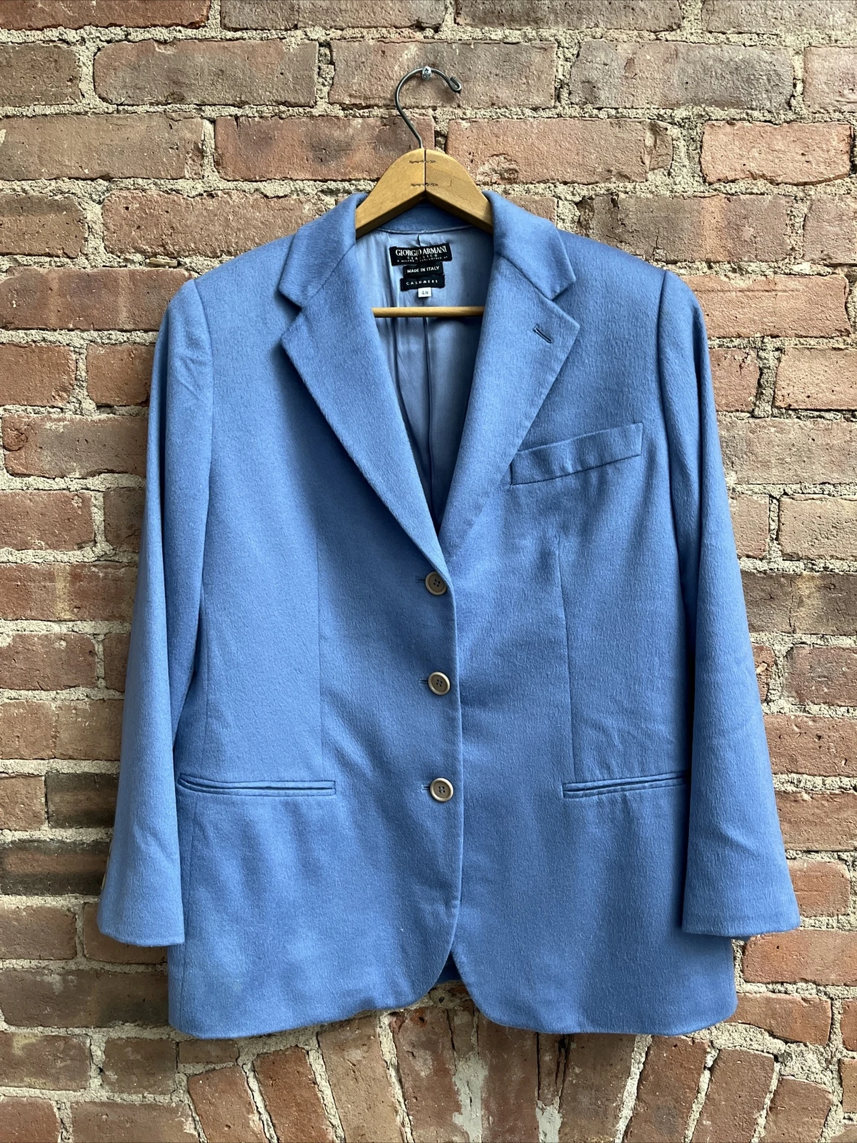 Giorgio Armani — Vintage Giorgio Armani Classico Women's Jacket, Sz 48, 100% Cashmere Italy Soft!