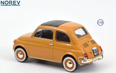 1968 FIAT 500L CLOSED ROOF POSITANO GIALLO YELLOW SEALED MODEL by