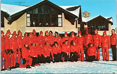 Instructors, Ray T. Stemper Ski School, Lake Geneva, Wisconsin - Chrome Postcard