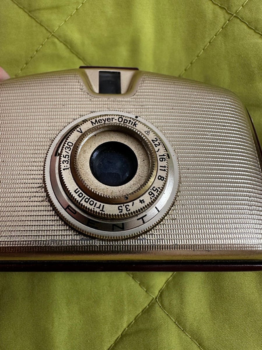Penti Camera + Meyer-Optik Trioplan 1:3.5/30 Lens + Pouch