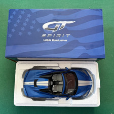 GT SPIRIT 1/18  BLUE / SILVER CHEVY CORVETTE C8 Cab Blue