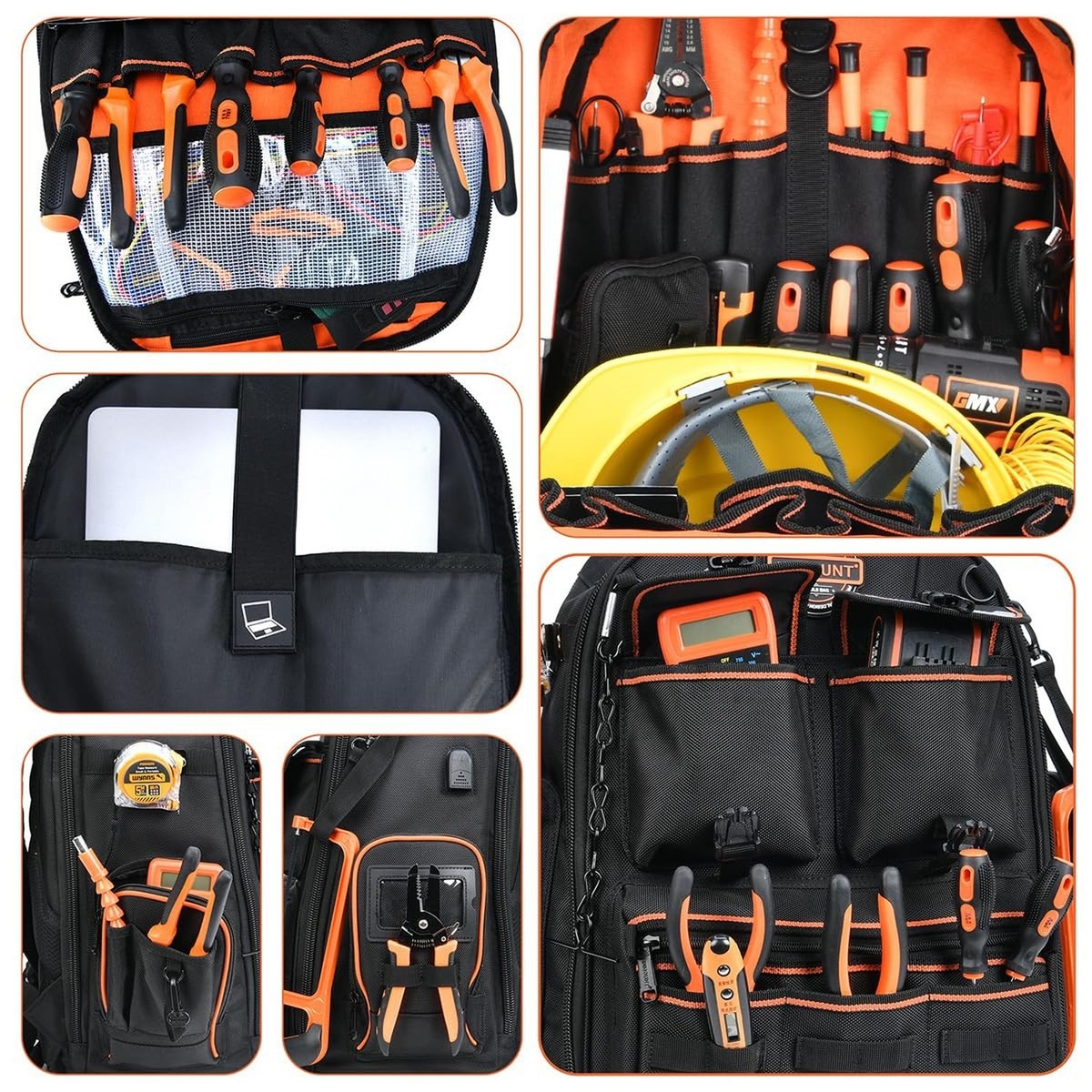Tool Backpack Heavy Duty – LOKASS Tool Backpack with Molded Base
