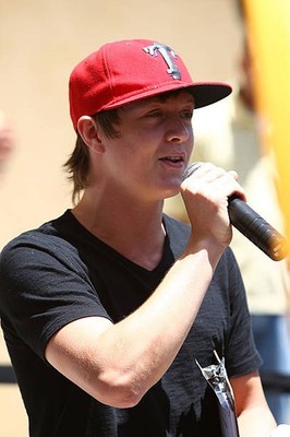 Alex Lambert attends the Ford Fiesta American Idol Finale Car-e-ok- Old Photo 7