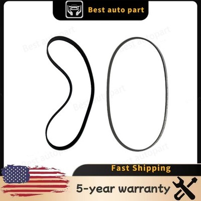 2X NEW DRIVE BELT SET OF HYUNDAI KIA 2.0L 2.4L 2015-2022 US STOCK