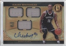 2016 Panini Gold Standard Rookie Jersey Triple 19/99 Isaiah Whitehead Auto 07ra