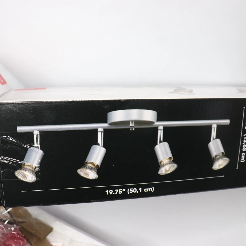 Globe Electric Payton Collection 4 Bar Luz de Pista Plata Mate 58932  Foto 4 de 4