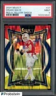 2024 Select #27 Drake Maye Red & Yellow Shock Patriots RC Rookie PSA 9