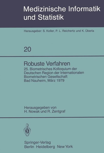 Robuste Verfahren H. Nowak (U. A.) Taschenbuch Vi Deutsch 1980 Springer-image