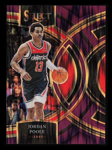 2023-24 Panini Select Jordan Poole Flash Purple Prizm #/175 Card #183