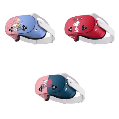 OFFIZIELLE PEANUTS DARSTELLER GRAFIKEN VINYL SKIN DECAL FOR META QUEST 3S